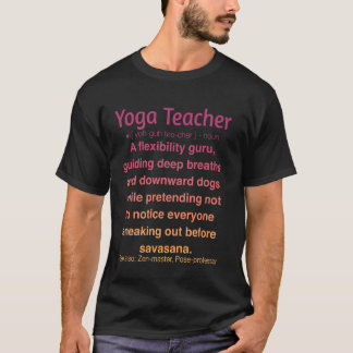 T-shirt Prof de yoga drôle 1
