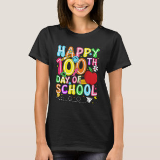 T-shirt Prof Happy 100e jour d'école Enseignant Hommes Enf