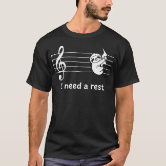 T-shirt Prof Pun Enseignant de Musique Paresseux Drôle J'a