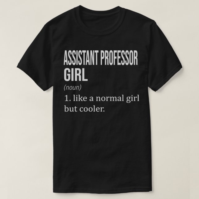T-shirt PROFESSEUR ADJOINT Fille Comme Une Fille Normale M (Design devant)