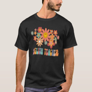 T-shirt Professeur Anglais Rainbow Retour À L'Appréciation