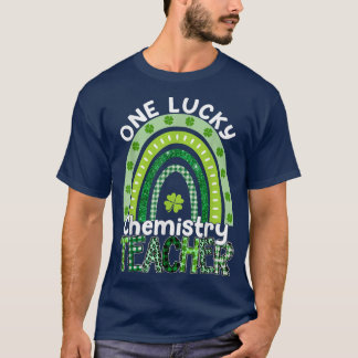 T-shirt Professeur chanceux de chimie Enseignant de la Sai