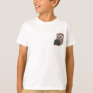 T-shirt Professeur Chouette Mignon Génie des Maths Enfants