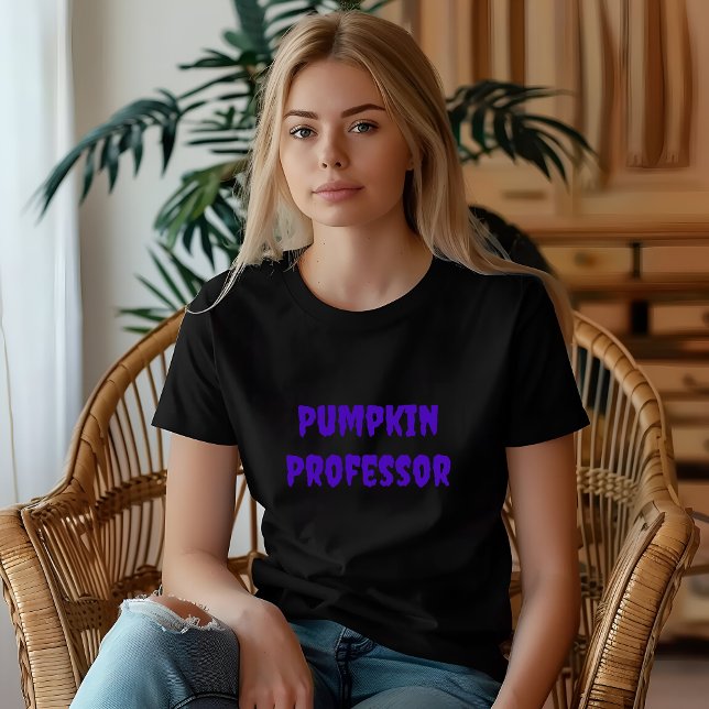 T-shirt Professeur citrouille typographie de professeur vi (Créateur téléchargé)