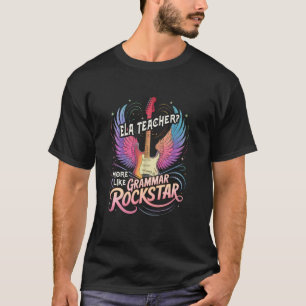 T-shirt Professeur d'anglais ELA VINTAGE ROCKSTAR de gramm