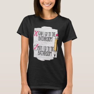 T-shirt Professeur d'anglais enseignant la grammaire à l'é