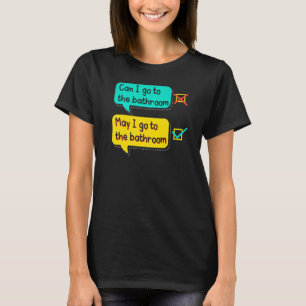 T-shirt Professeur d'anglais Enseignement de la grammaire