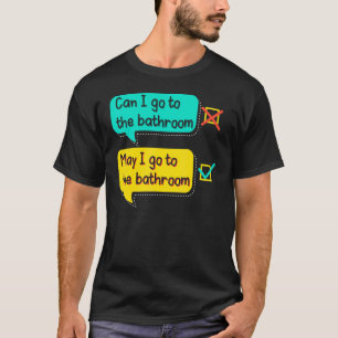 T-shirt Professeur d'anglais Enseignement de la grammaire