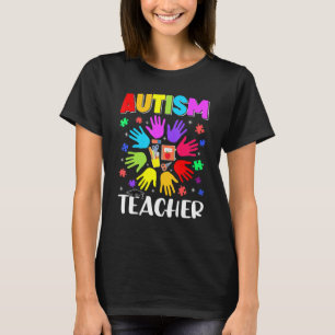 T-shirt Professeur d'autisme Puzzle Sensibilisation à l'au