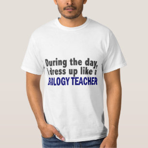 T-shirt Professeur de biologie au cours de la journée