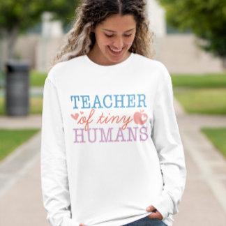 T-shirt Professeur de Chemise minuscule Humains, Enseignan