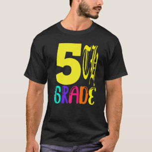 T-shirt Professeur de cinquième année, premier jour d'écol