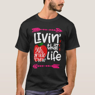 T-shirt Professeur de cinquième année, premier jour d'écol