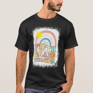 T-shirt Professeur de cinquième rétro funky enseignement 5