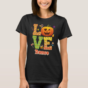 T-shirt Professeur de danse d'amour Citrouille Halloween B