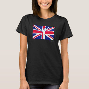 T-shirt Professeur de danse de ballet Uk Royaume-Uni drape