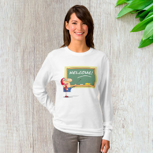 T-shirt Professeur de dessin animé drôle Bienvenue au reto