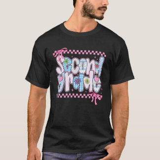 T-shirt Professeur de deuxième année 2e année Nœuds Coquet
