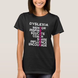 T-shirt Professeur de dyslexie Thérapeute Éduquer Thérapeu