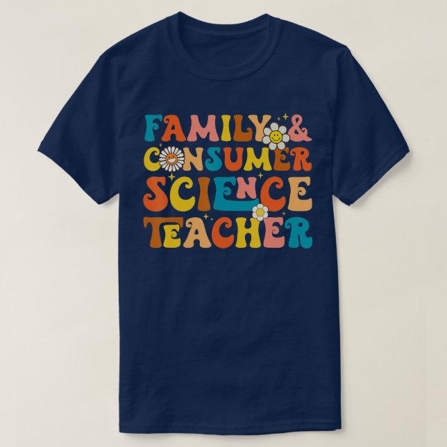 T-shirt Professeur de Facteurs en sciences de la famille e (Design devant)