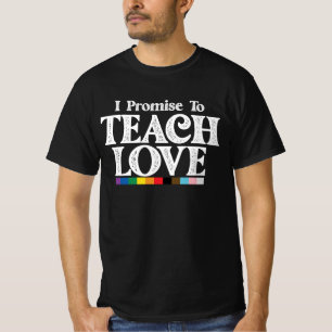 T-shirt Professeur de fierté LGBT Je promets d'enseigner l