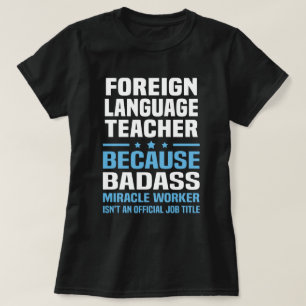 T-shirt Professeur de langue étrangère