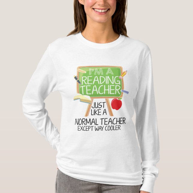T-shirt Professeur de lecture (Devant)