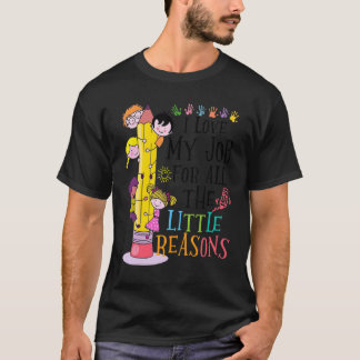 T-shirt Professeur de maternelle J'adore mon travail pour