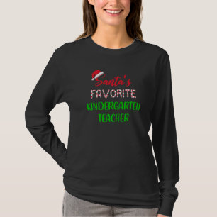 T-shirt Professeur de maternelle préféré du Père Noël No