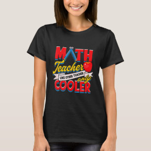 T-shirt Professeur de mathématiques comme d'autres enseign