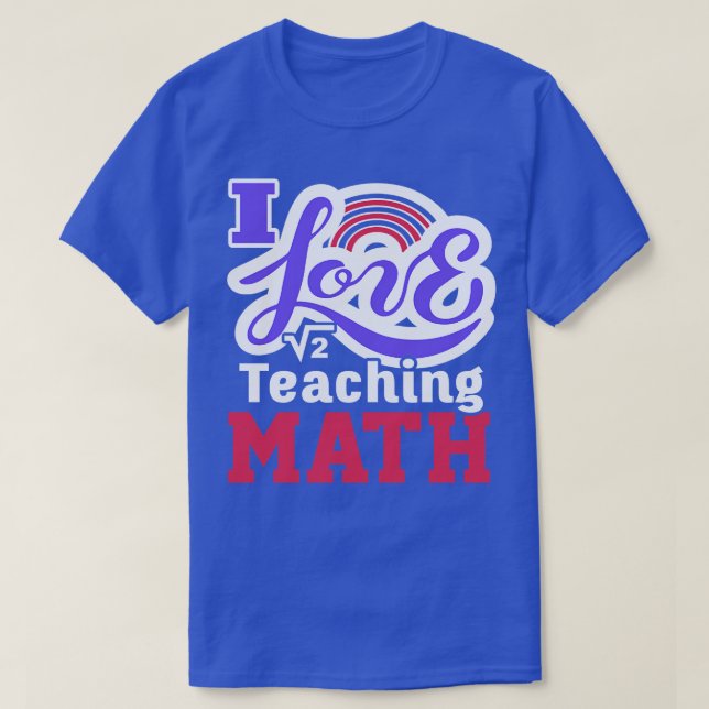 T-shirt Professeur de mathématiques Enseignant de mathémat (Design devant)