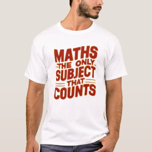 T-shirt Professeur de mathématiques, étudiant en mathémati