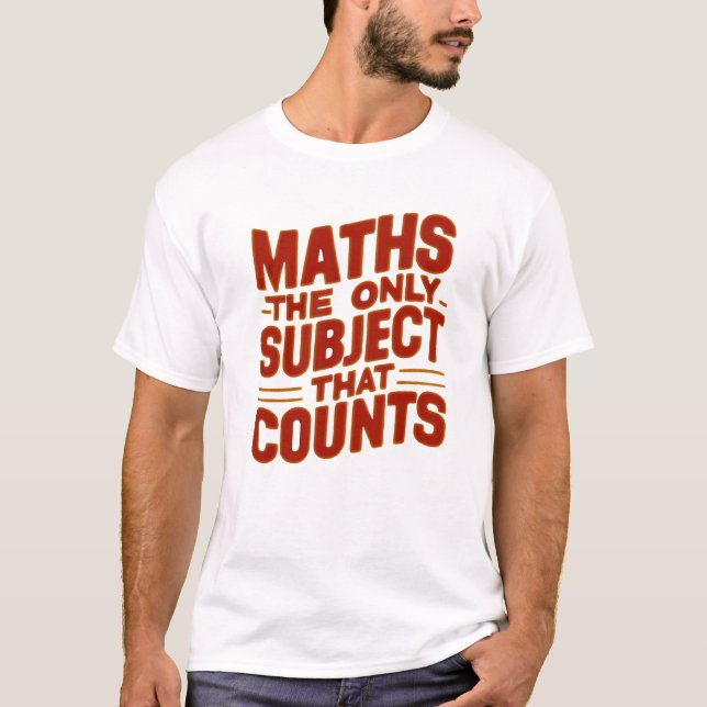 T-shirt Professeur de mathématiques, étudiant en mathémati (Devant)