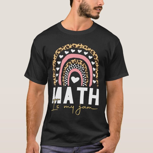 T-shirt Professeur de mathématiques - Math is My Jam Retou (Devant)