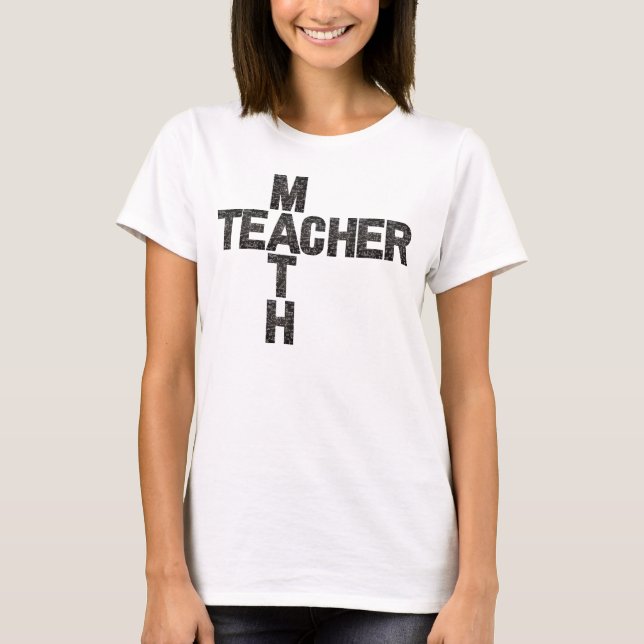 T-shirt Professeur de mathématiques Retour à l'école T-shi (Devant)