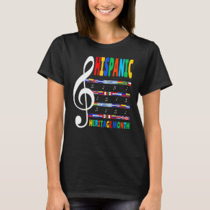 T-shirt Professeur de musique colorée Kid National Hispani
