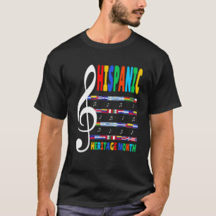 T-shirt Professeur de musique colorée Kid National Hispani