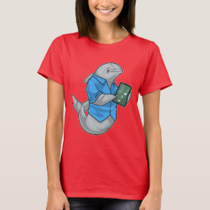T-shirt Professeur de musique dauphin notes de musique