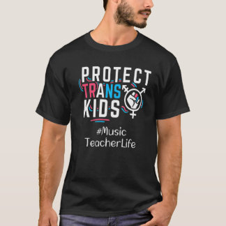 T-shirt Professeur de musique Protéger les enfants transge