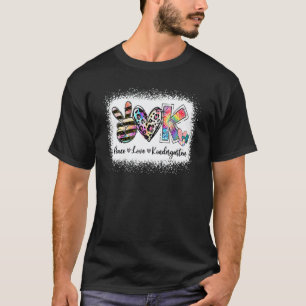 T-shirt Professeur de niveau Équipe de maternelle Peace Lo