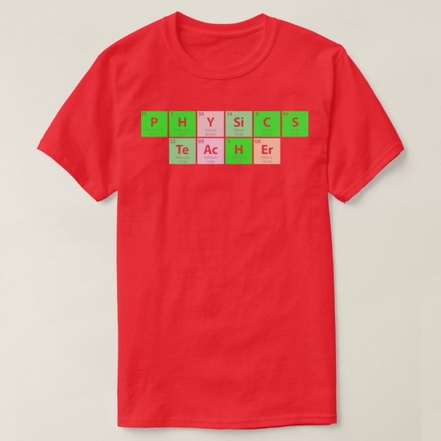 T-shirt Professeur de physique (Design devant)