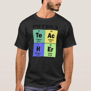 T-shirt Professeur de physique de table périodique