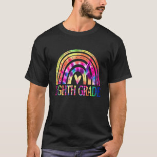T-shirt Professeur de rentrée scolaire arc-en-ciel de huit