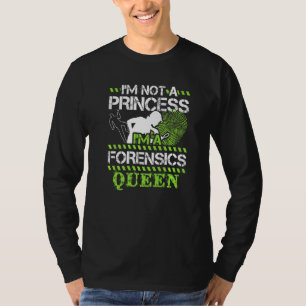 T-shirt Professeur de science médico-légale enquêtrice cri