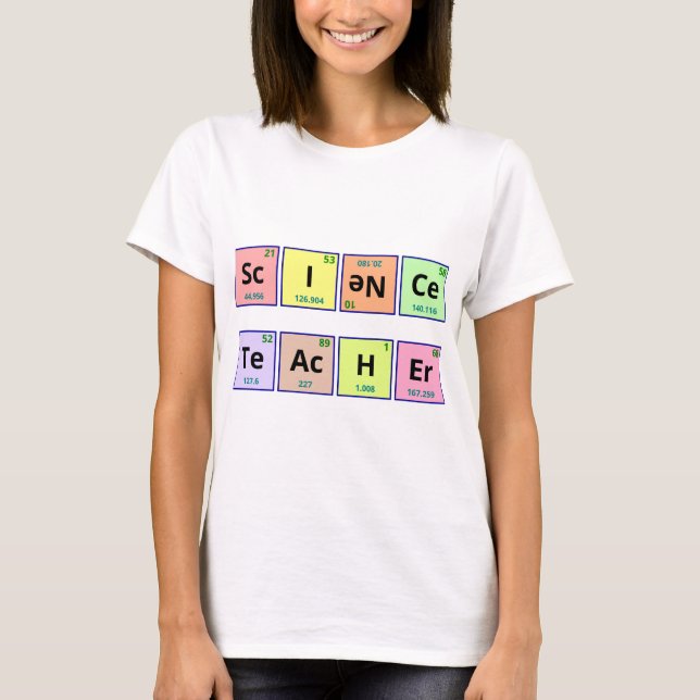 T-shirt Professeur de Sciences (Devant)