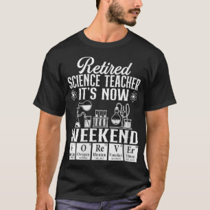 T-shirt Professeur de sciences à la retraite à l'école de