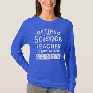 T-shirt Professeur de sciences à la retraite Gag Moderne