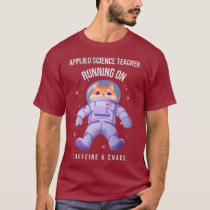 T-shirt Professeur de sciences appliquées courant sur la c