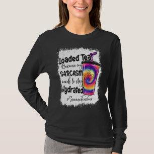 T-shirt Professeur de sciences Chargé Thé Leopard Tie Dye