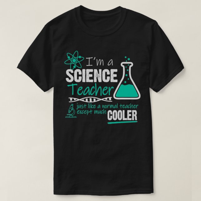 T-shirt Professeur de sciences comme un enseignant normal  (Design devant)